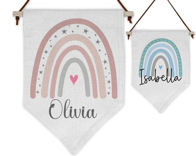 Rainbow Name Flag personalised with name