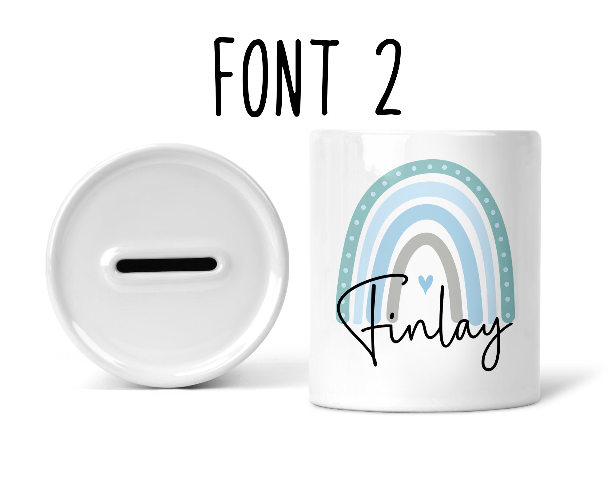 Personalised Rainbow Money Box - Chicken Craft Ltd