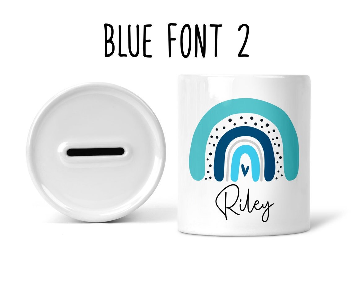 Personalised Rainbow Money Box - Chicken Craft Ltd