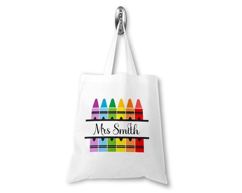 Personalised Teacher Pencil Tote Bag