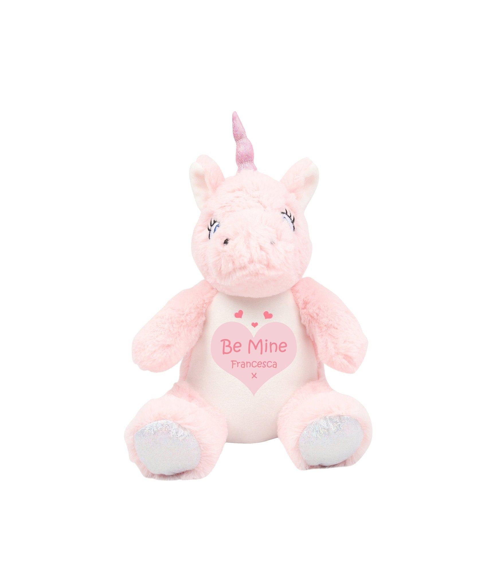 Personalised Valentines Unicorn Teddy - Chicken Craft Ltd