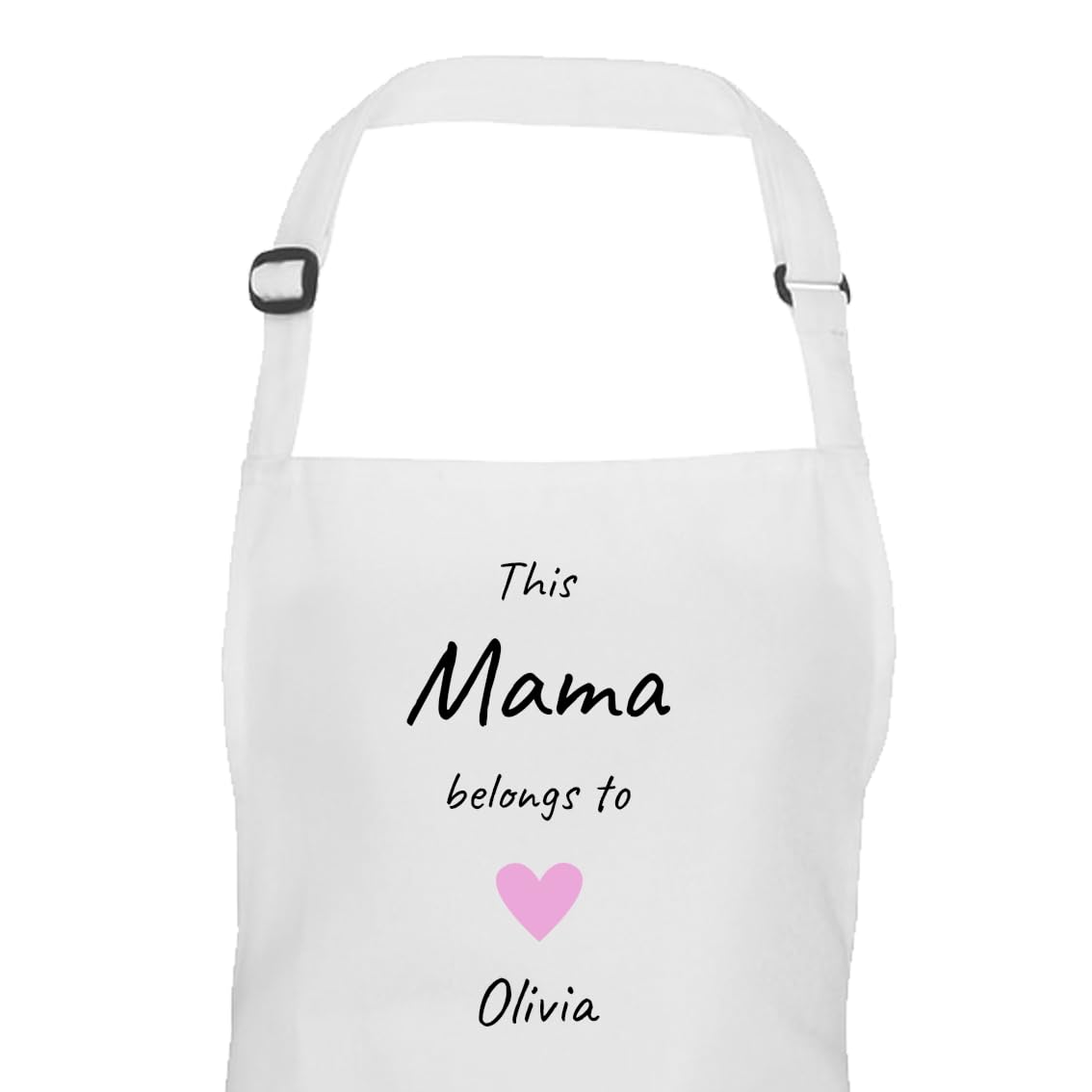 Personalised Mama Hearts Design Apron with Names