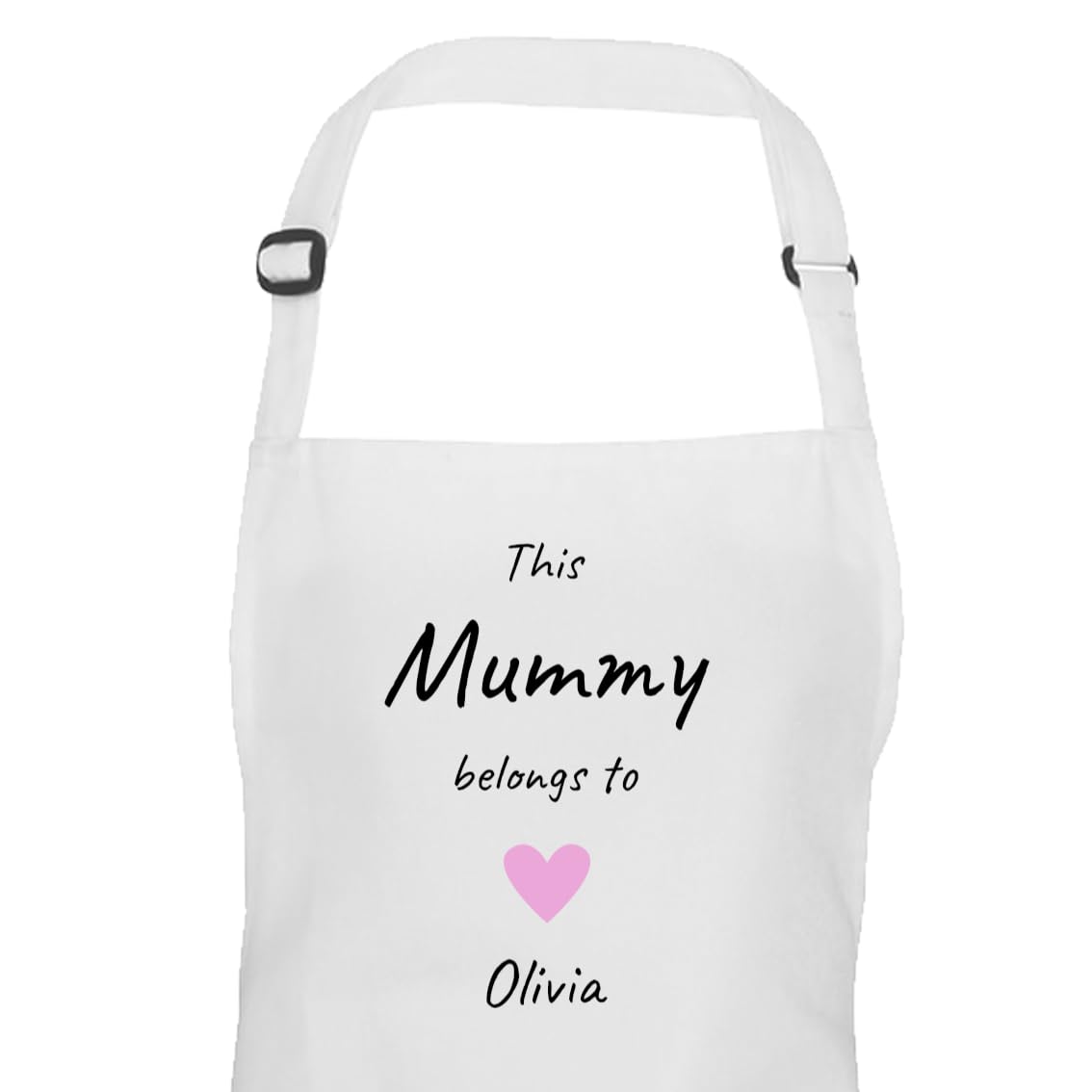 Personalised Hearts Design Mummy Apron with Names