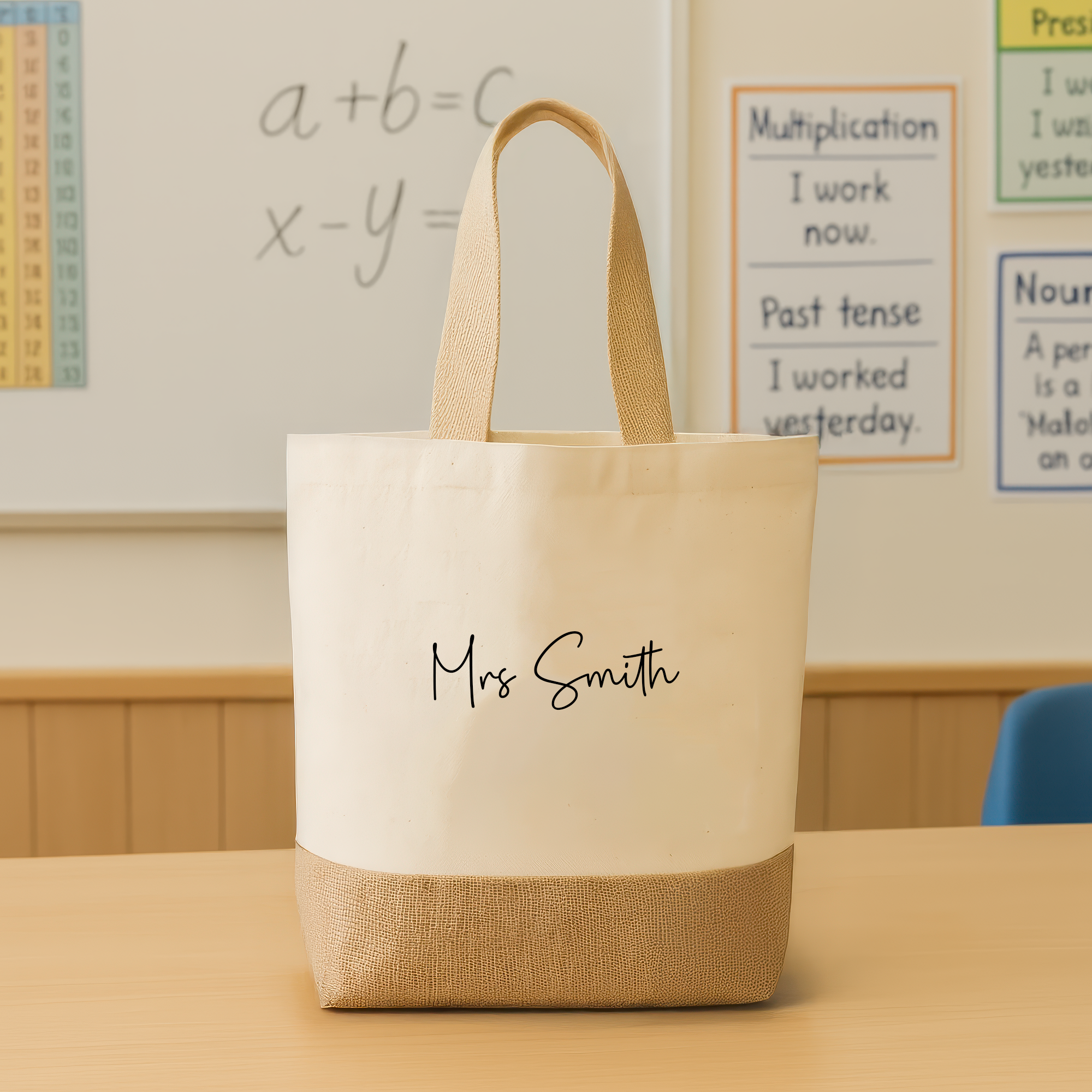 Personalised Teacher Tote Bag