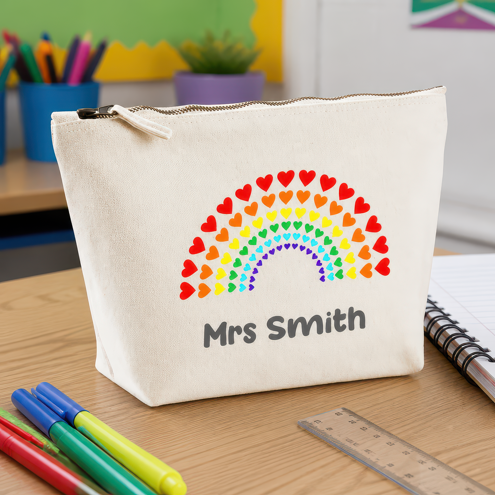 Chicken Craft approved main image refresh | SKU BAG-W540-TEACHRAINBOWHEARTS | 2026-05-15-topaz-2048
