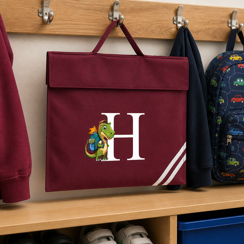 Initial Dinosaur School Book Bag for Nursery