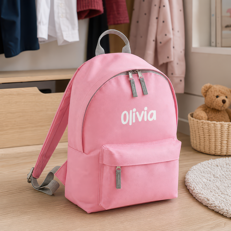 Personalised Kids School Rucksack Backpack for Back to School - alternative view