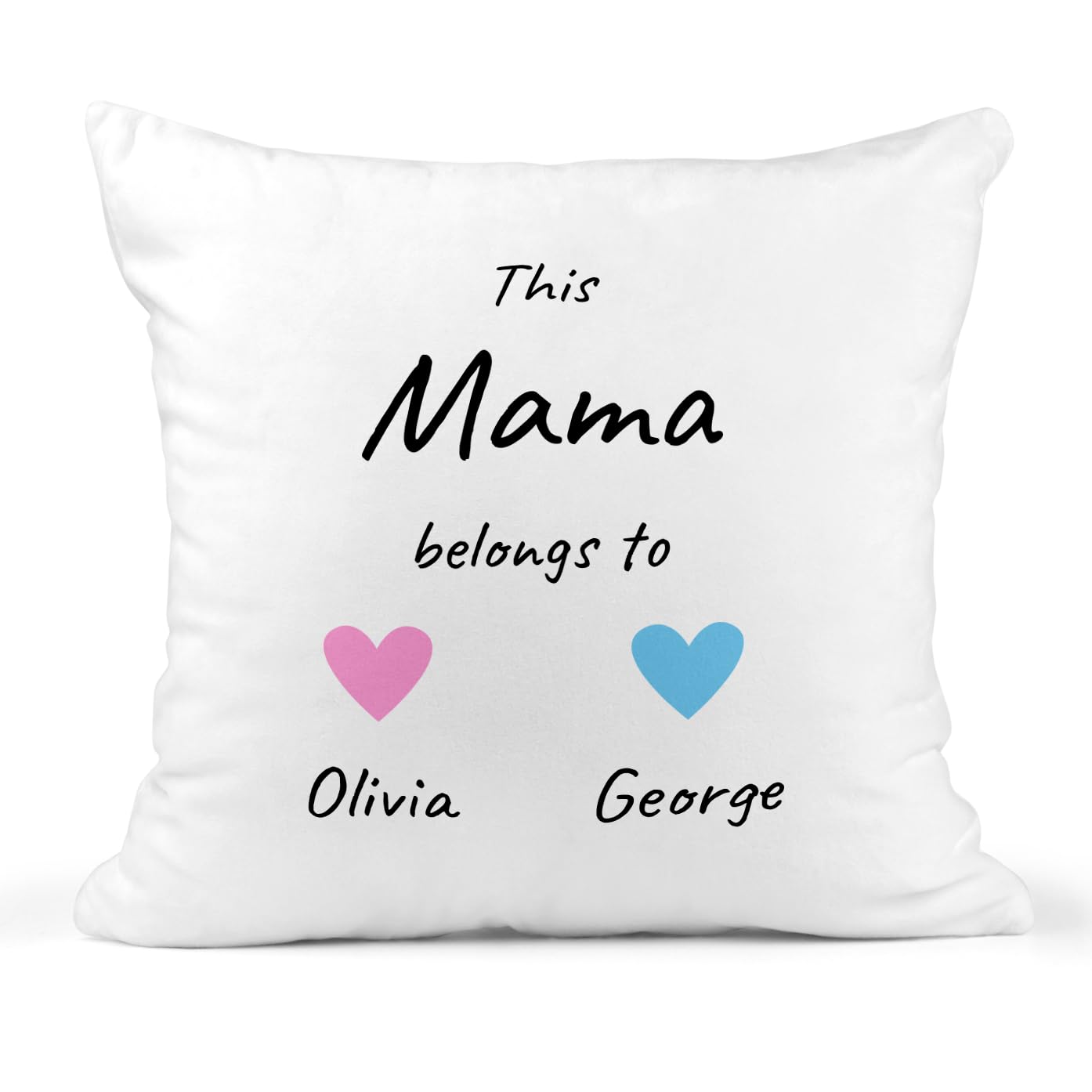 Personalised This Mama Belongs To Cushion with Children's Names