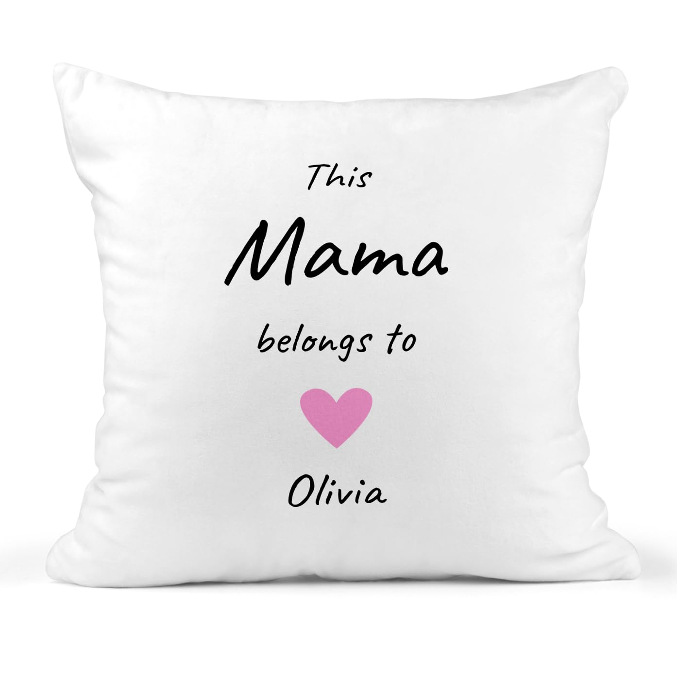 Personalised This Mama Belongs To Cushion with Children's Names