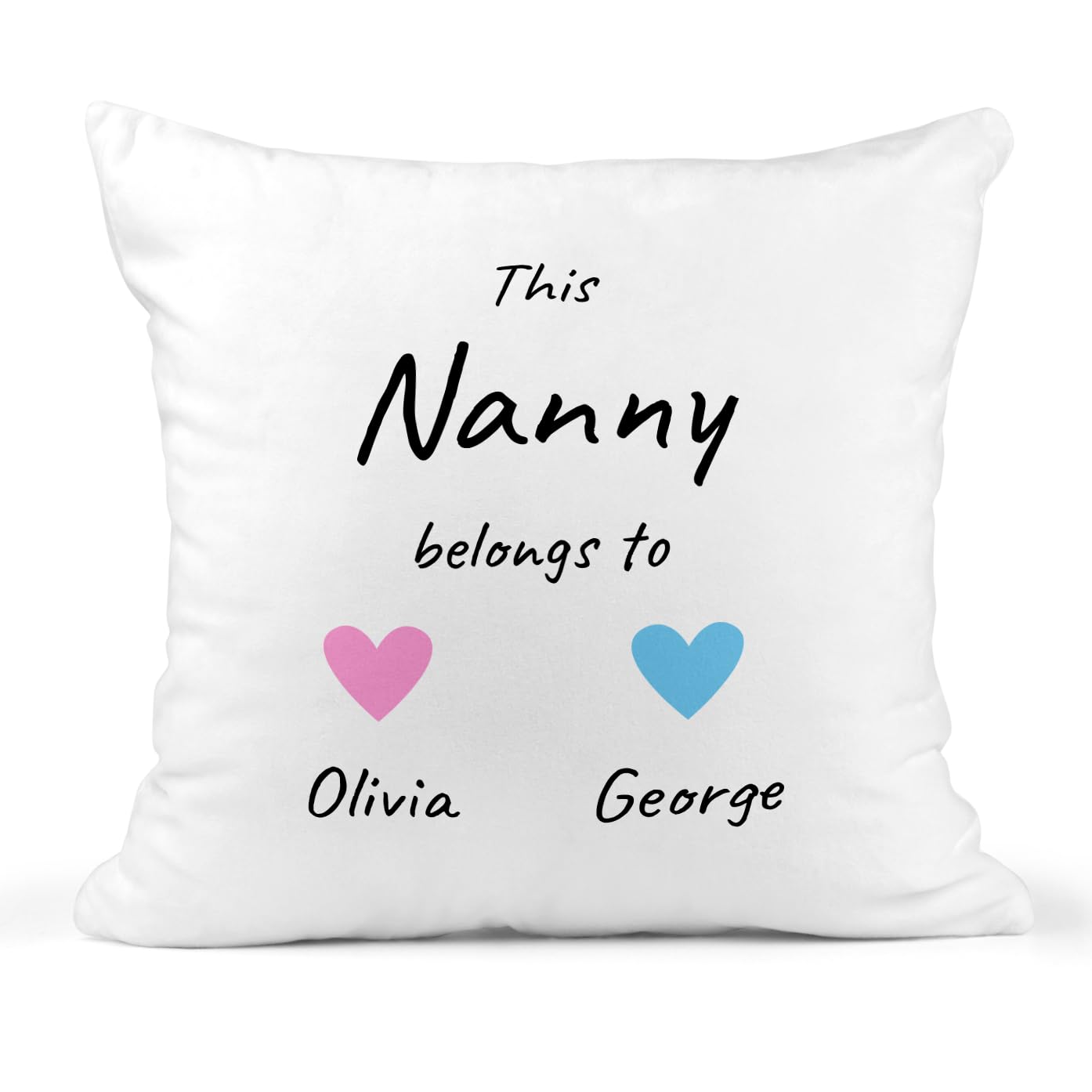 Personalised This Nanny Belongs To Cushion with Names
