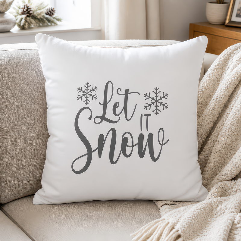Let It Snow Christmas Cushion