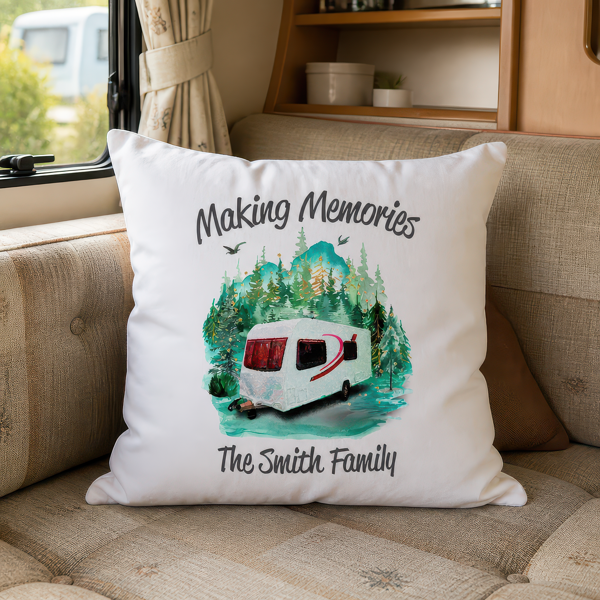 Personalised Static Caravan Cushion
