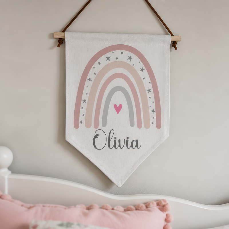 Personalised Rainbow Name Flag