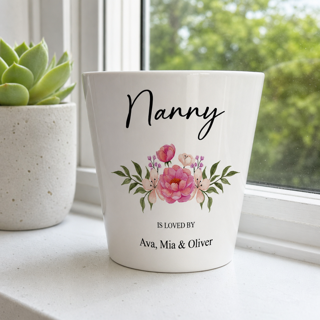 Personalised Mother's Day Nanny Flower Pot