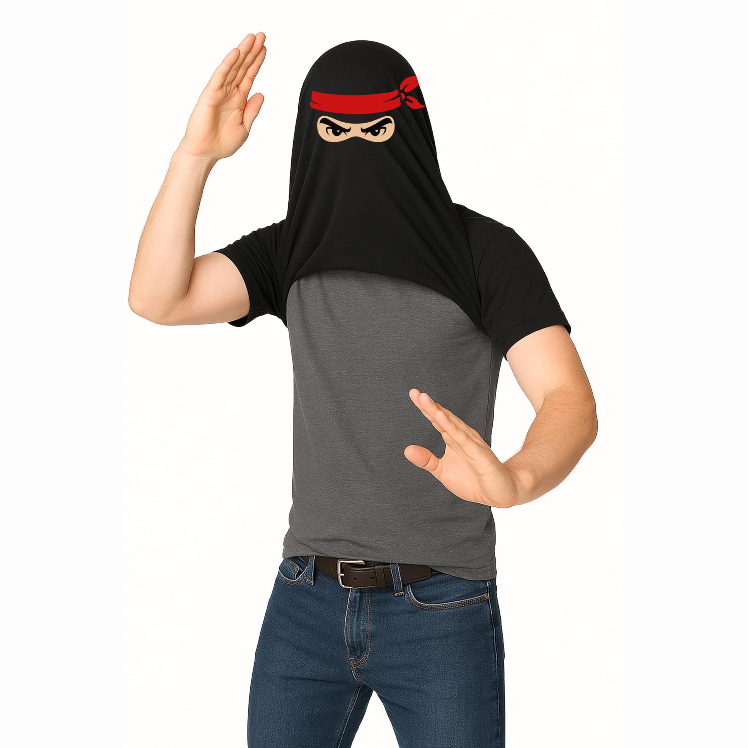 Black Ask to See My Ninja Disguise - 9-11 T-shirt
