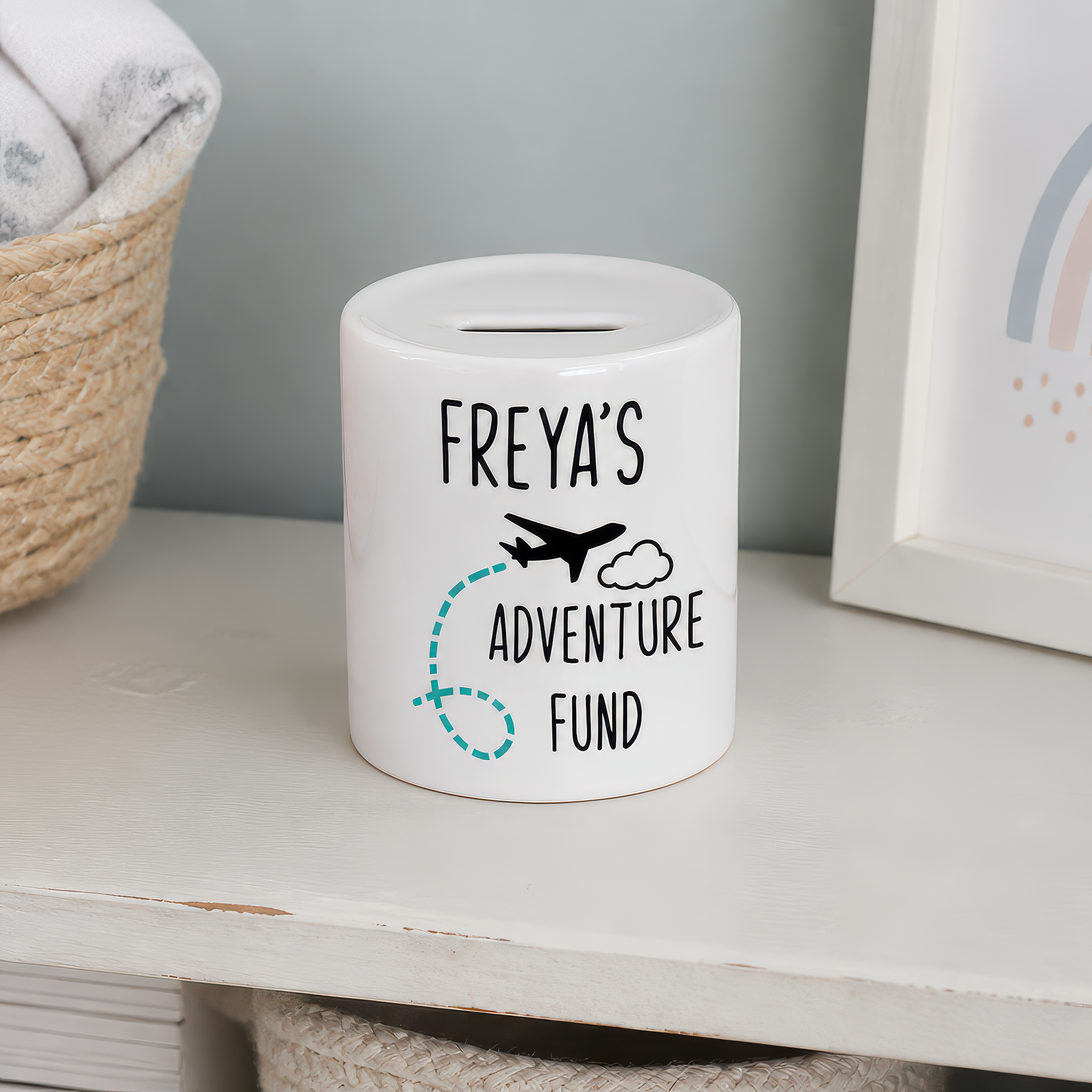 Personalised Adventure Fund Money Box
