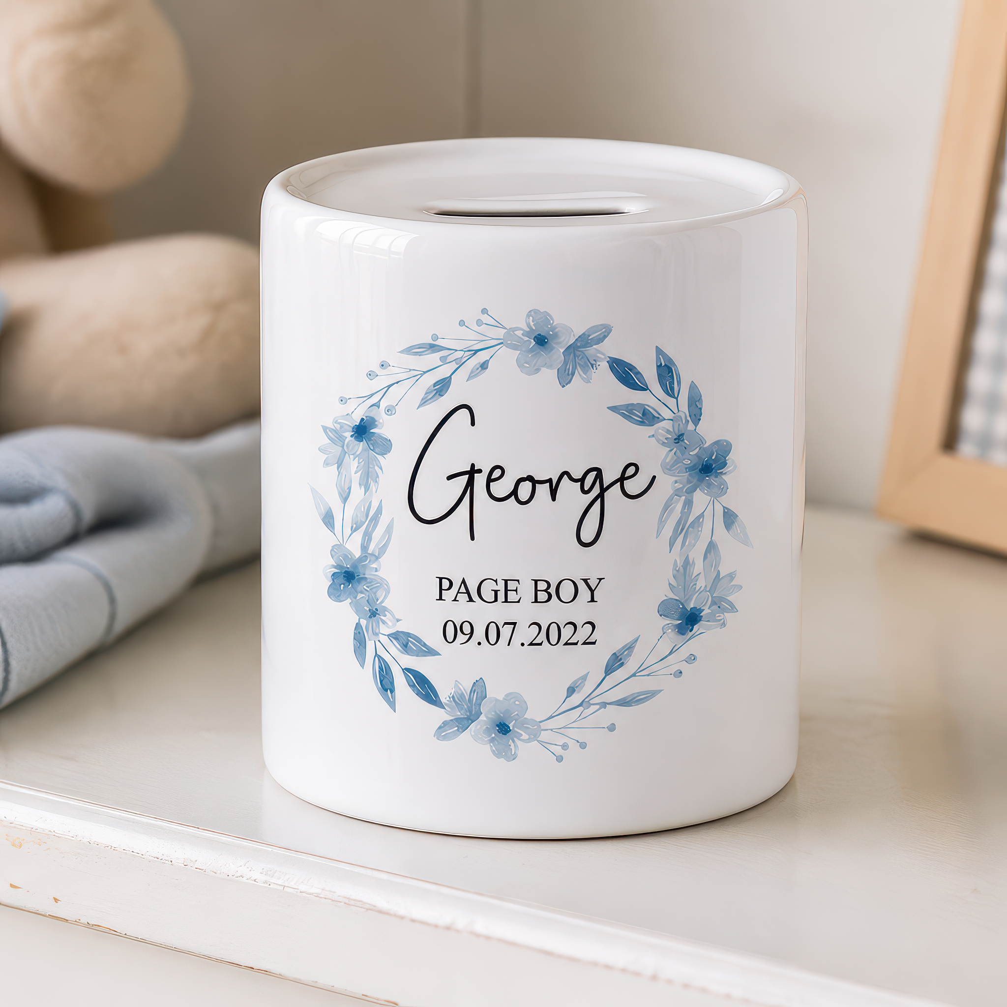 Personalised Flower Girl Money Box