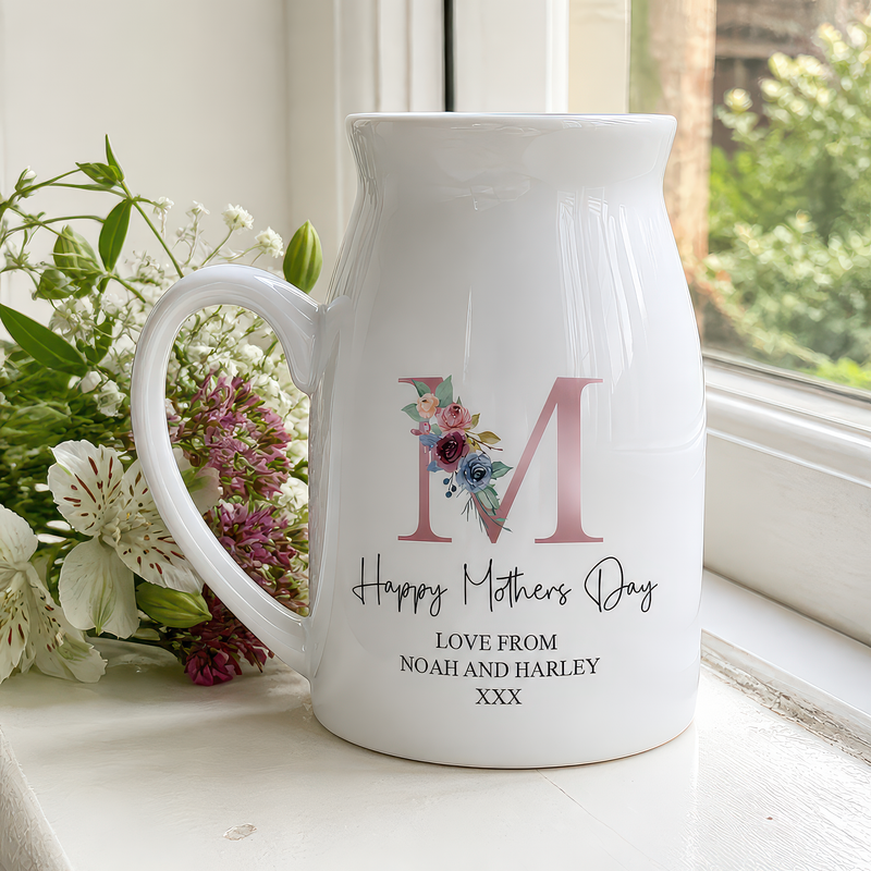 Personalised Mother's Day Vase Jug with Message