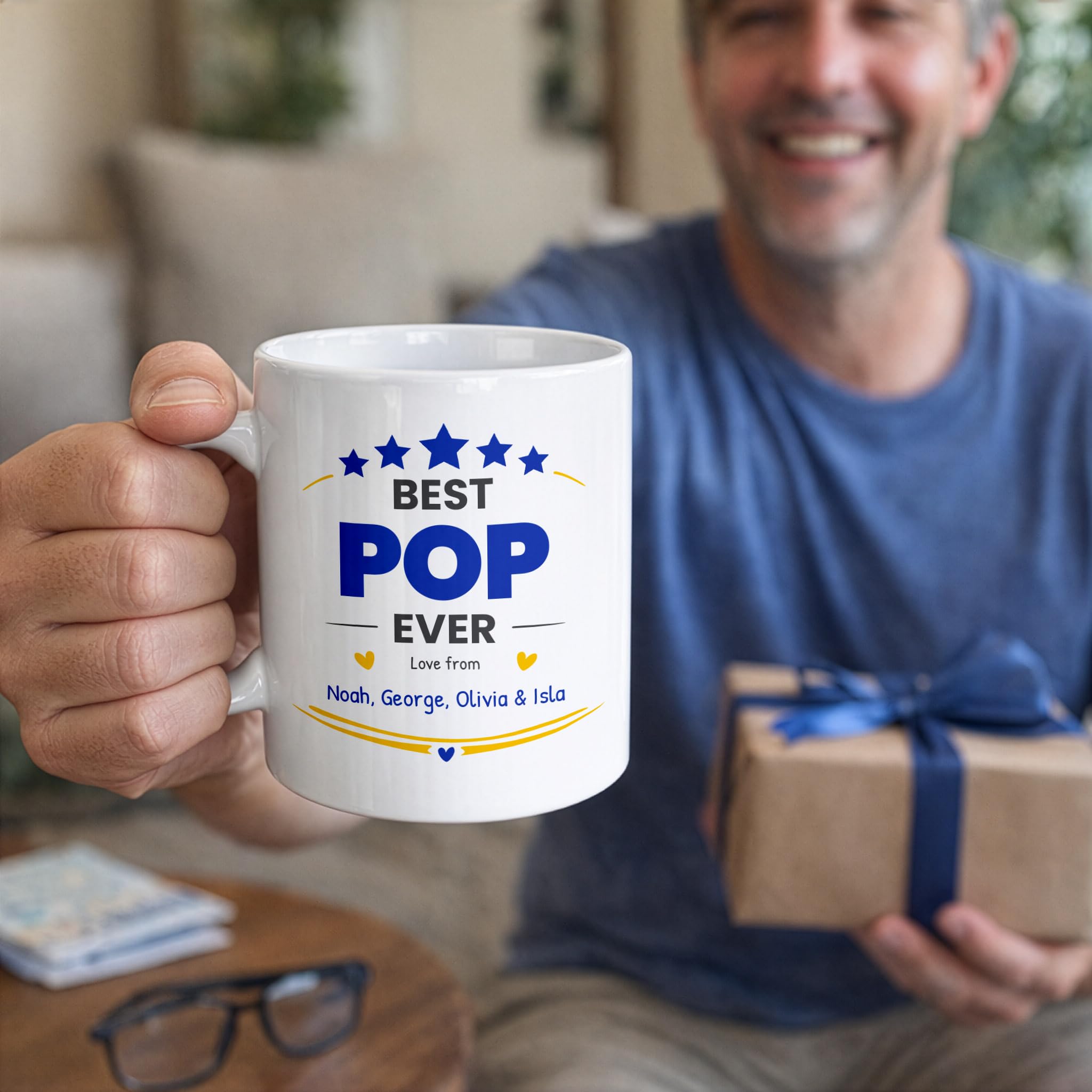 Personalised Best Pop Ever Ceramic Mug with Names