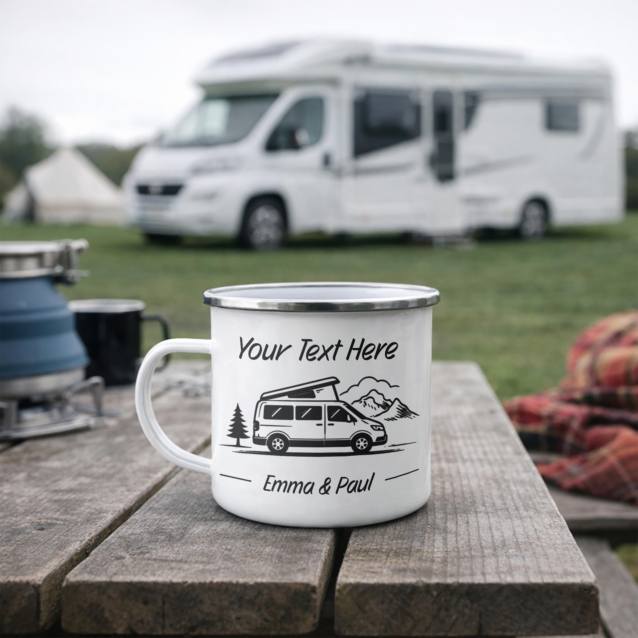Personalised Pop Top Custom Grey Mug with Name and Text