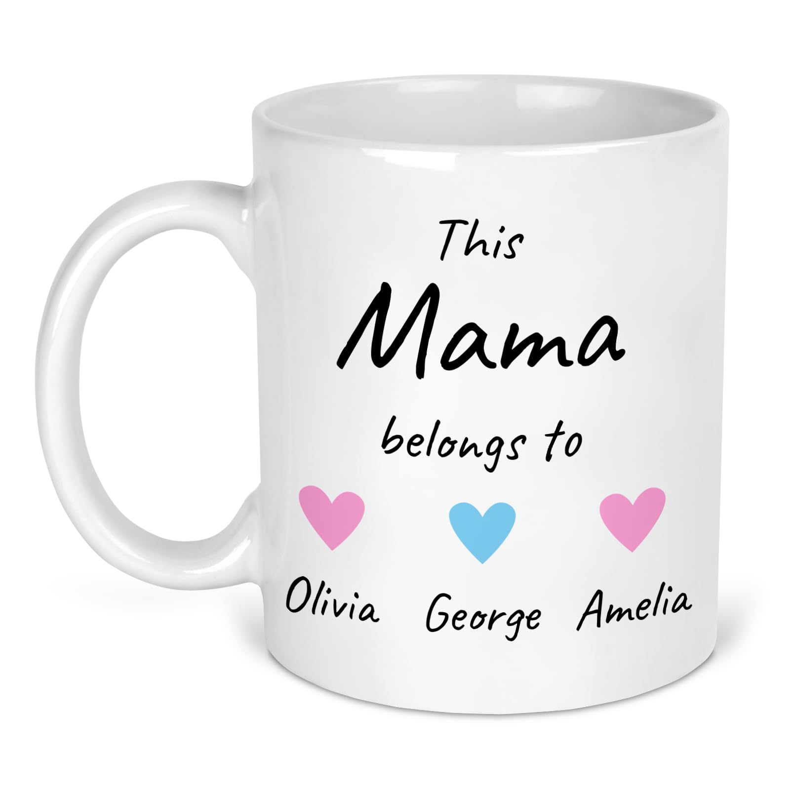Personalised This Mama Belongs To Mug with Names