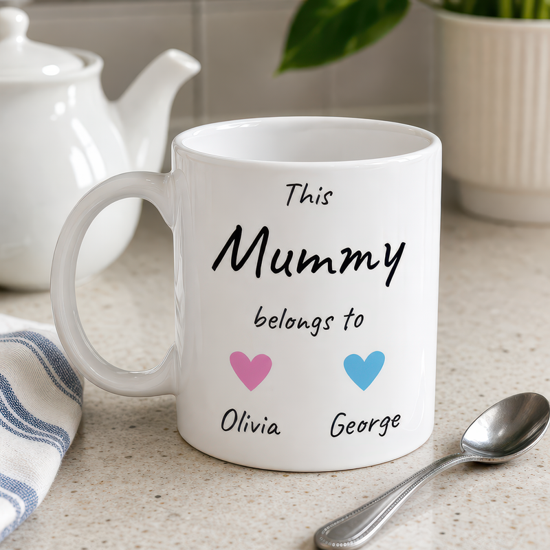 Personalised This Mummy Belongs To Mug with Names - alternative view