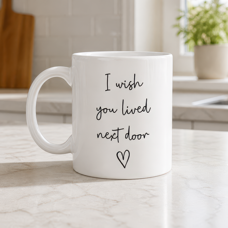 I Wish You Lived Next Door Mug