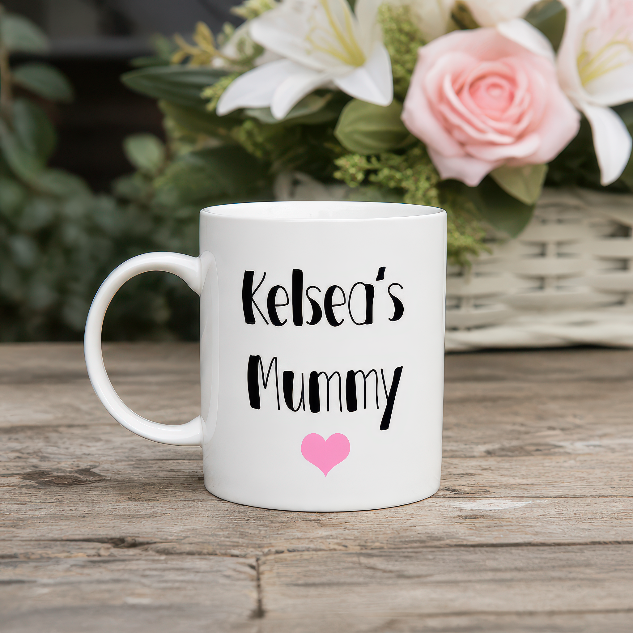 Personalised Mummy and Daddy Mug Set