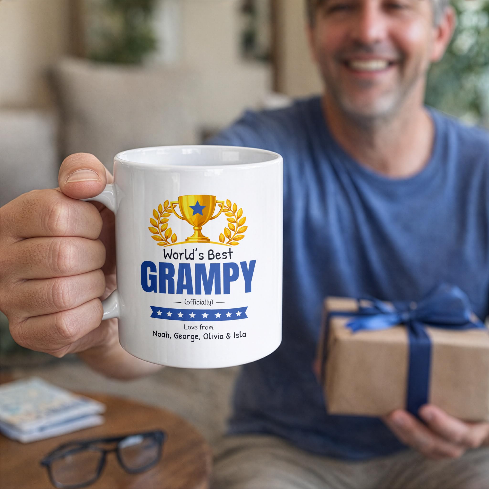 Personalised Worlds Best Grampy Mug with Names
