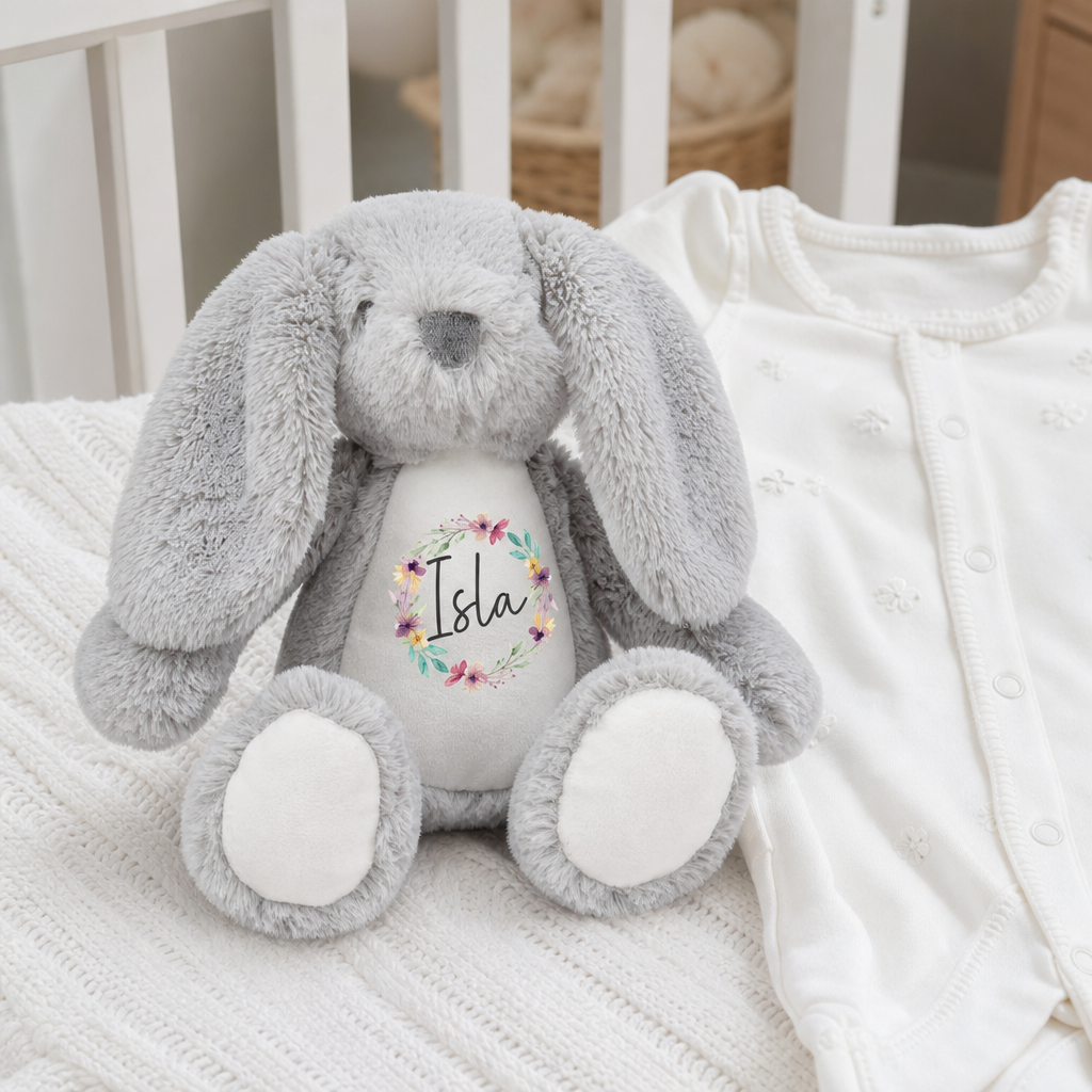 Chicken Craft approved main image refresh | SKU MUMBLES-BUNNY-FLORALNAME | 2026-05-15