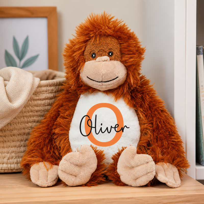 Personalised Orangutan Teddy Soft Toy - alternative view
