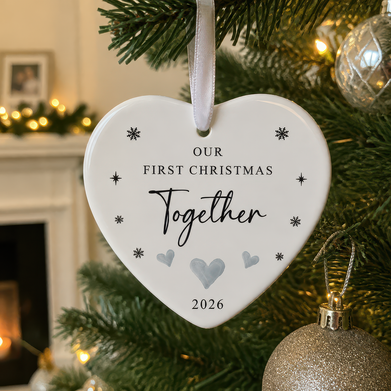 Our First Christmas Together Heart Ornament