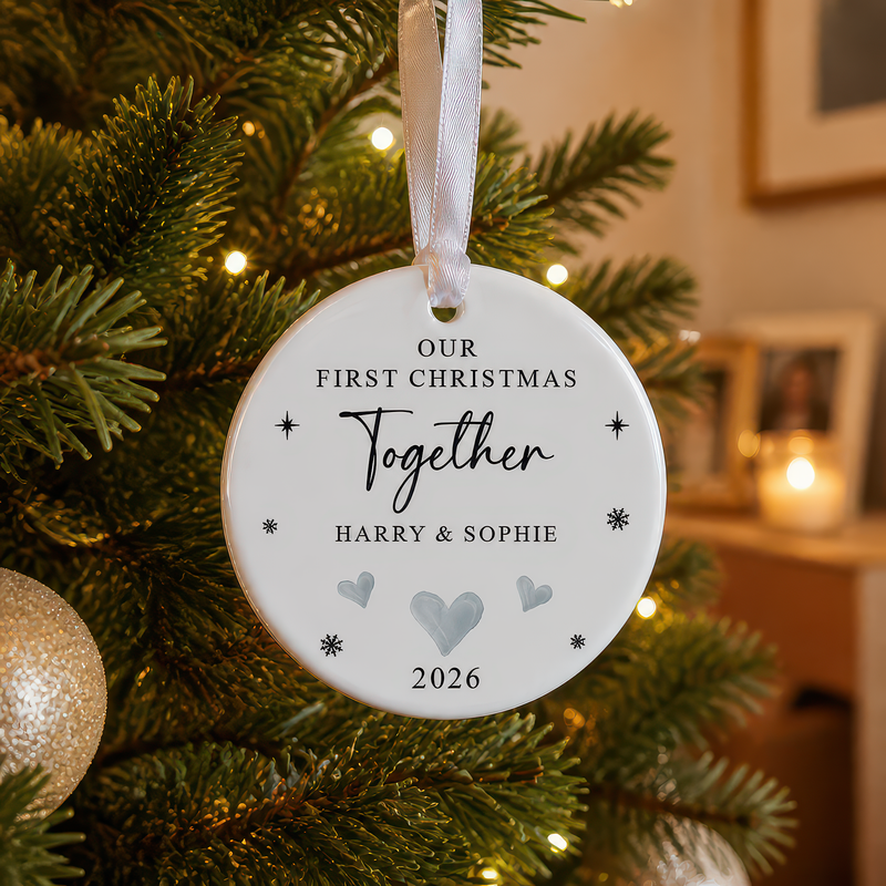 Personalised Our First Christmas Together Ornament