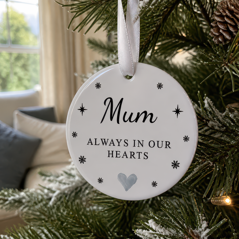 Memorial Mum Always in Our Hearts Ornament