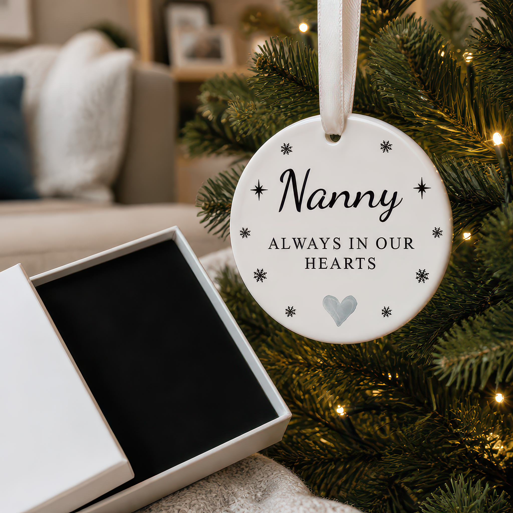 Memorial Nanny Always in Our Hearts Ornament