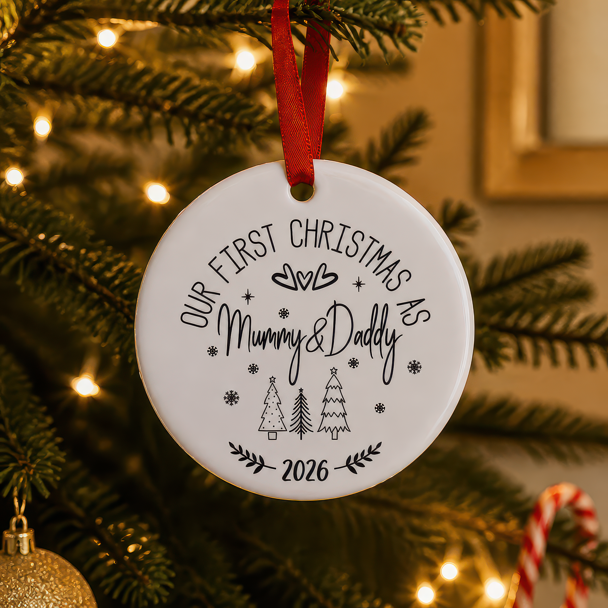 Our First Christmas as Mummy and Daddy Ornament