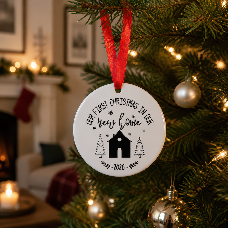 Our First Christmas in Our New Home Classic Ornament