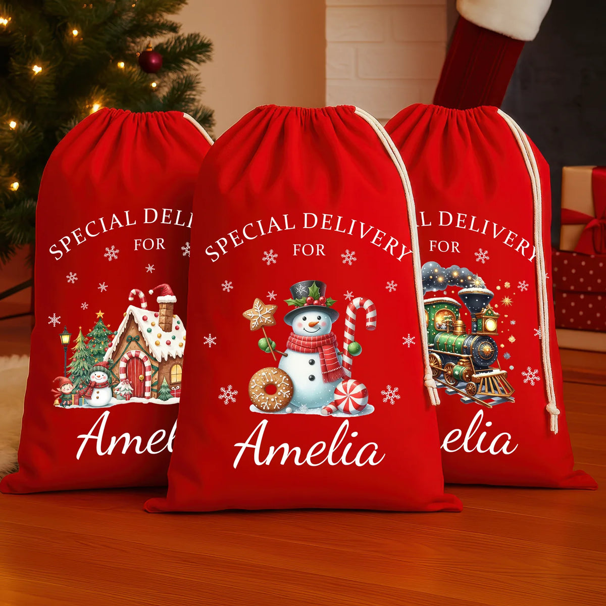 New for 2025 - Red Santa Sacks