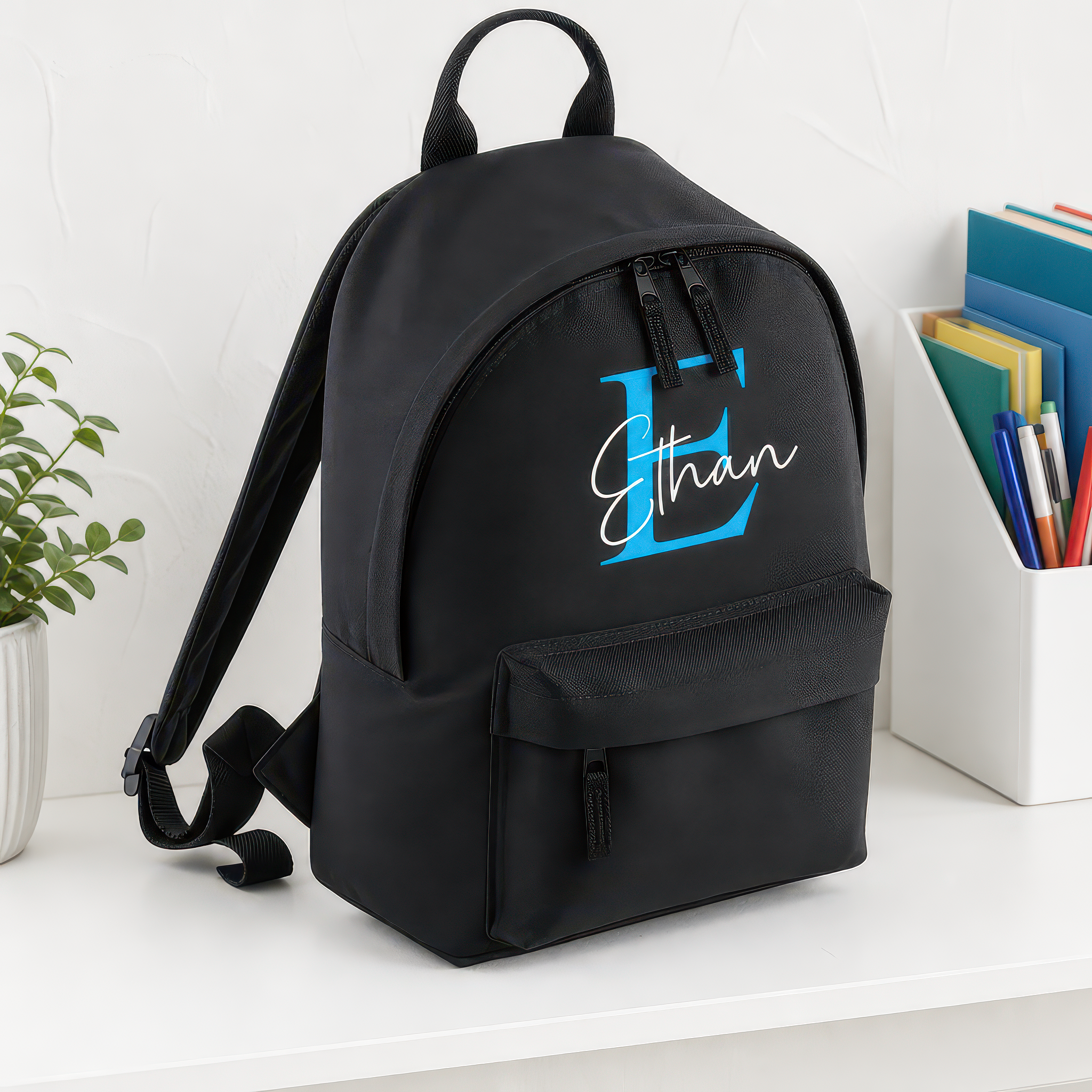 Personalised Blue Initial School Set - alternative view