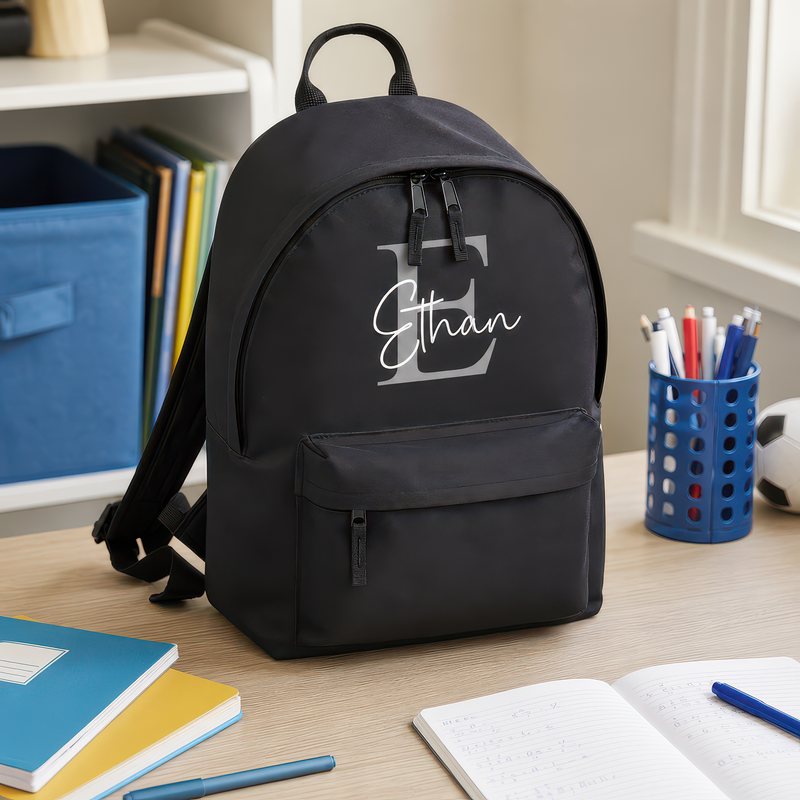 Personalised Grey Initial School Set - alternative view
