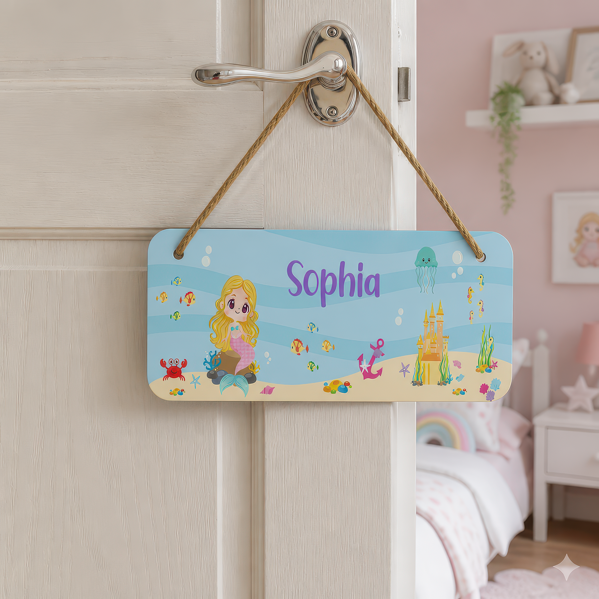 Personalised Mermaid Bedroom Door Sign