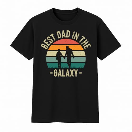 Best Dad in the Galaxy Retro T-Shirt