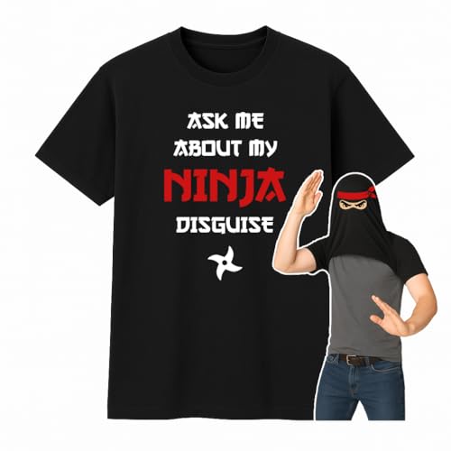 Black Ask to See My Ninja Disguise - 9-11 T-shirt product image