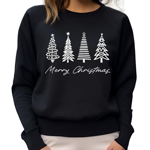 Black Christmas Sweater Sweatshirt Gift from Chicken Craft - Small product image