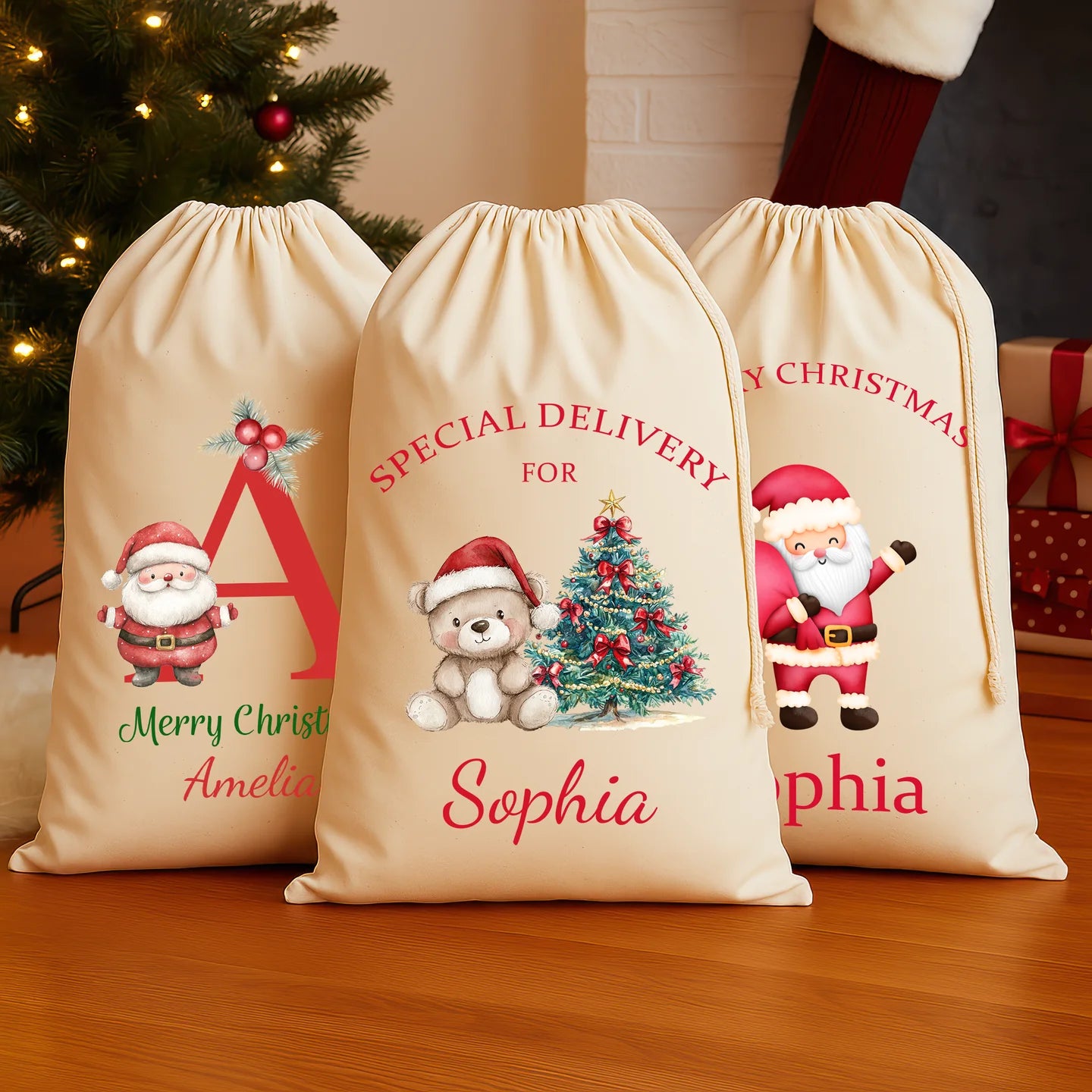 Make this year’s Christmas extra special with our Personalised Santa Sacks