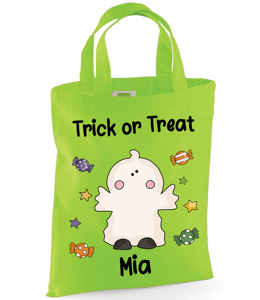 Ghost Trick or Treat Tote Bag - Chicken Craft Ltd