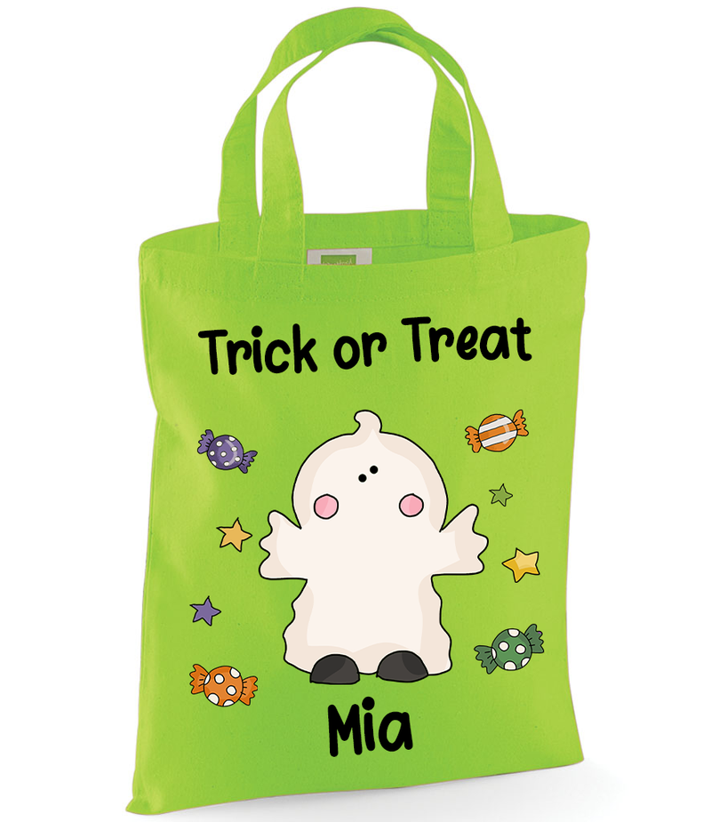 Ghost Trick or Treat Tote Bag