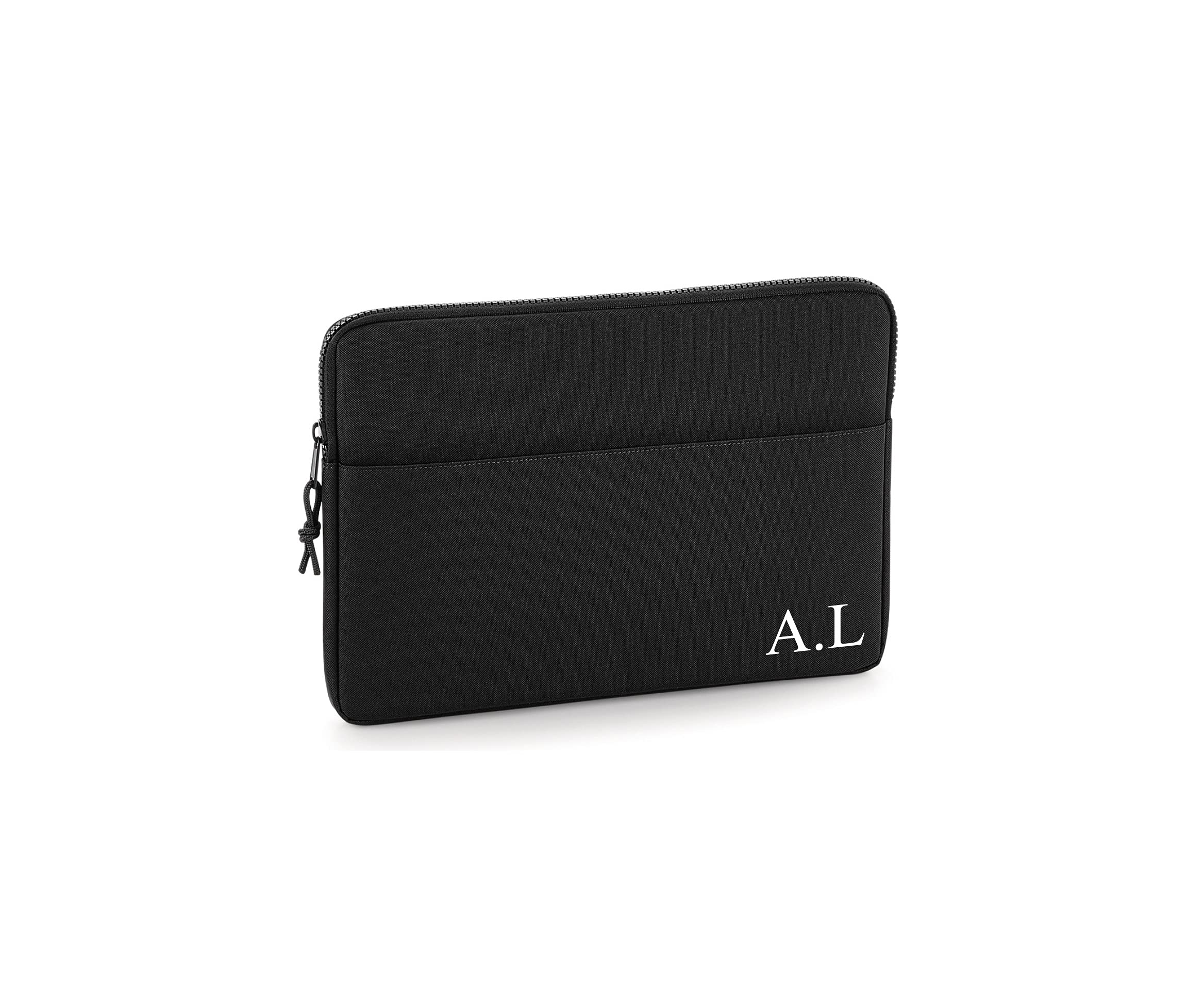Personalised Black 13 Inch Laptop Sleeve with Name or Initials additional product photo
