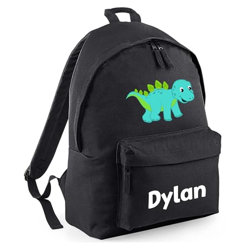 Personalised Blue Dinosaur Kids Backpack with Name