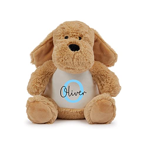 Personalised Brown Dog Plush Soft Toy